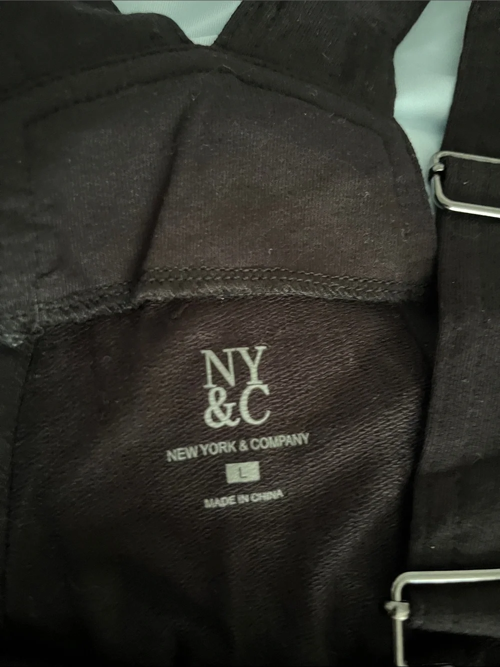 New York & Company Black Women's Romper Overalls